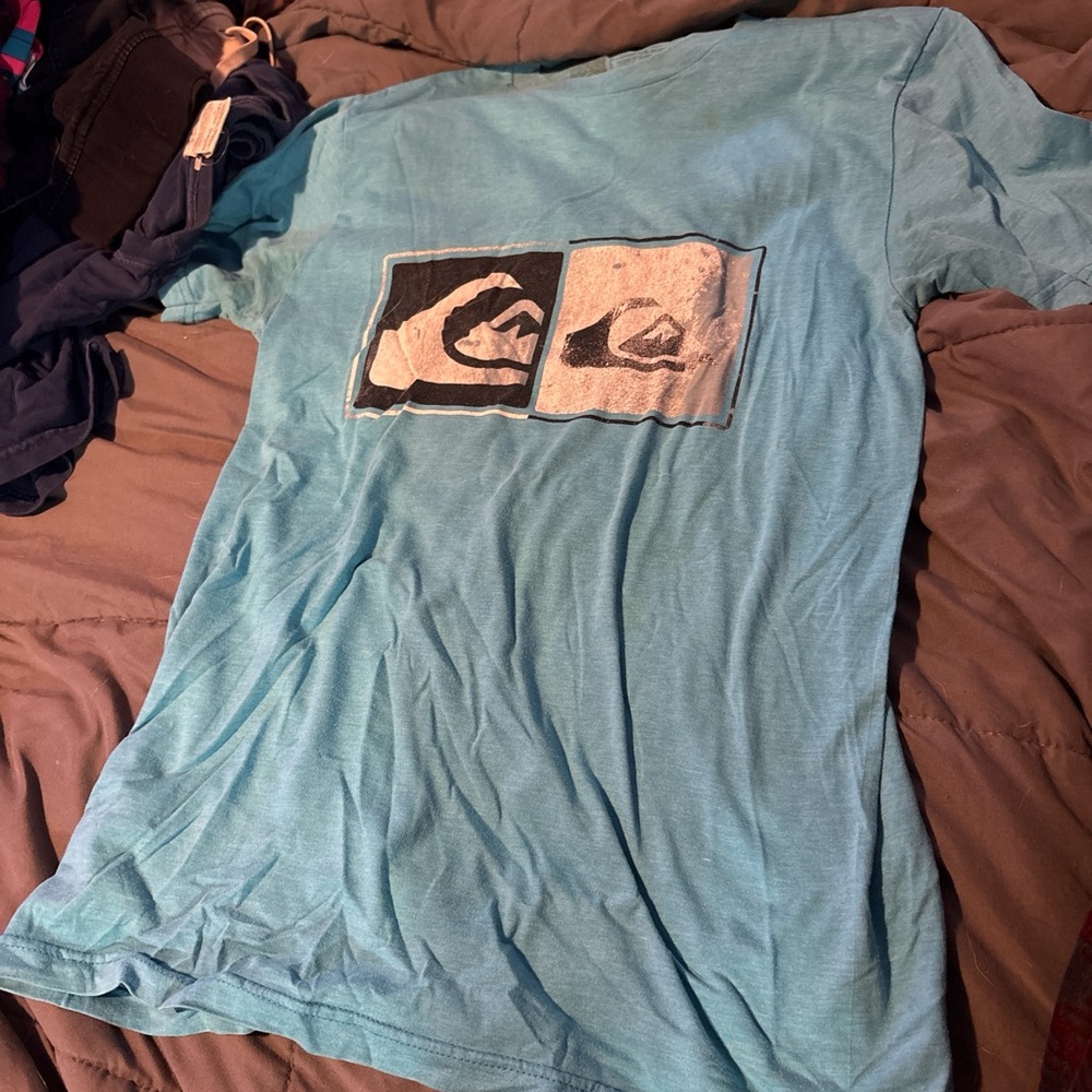 Quiksilver Teal Logo Tee